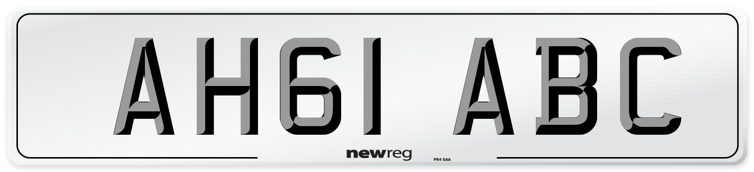 AH61 ABC Number Plate from New Reg